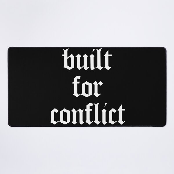 Item preview, Built for Conflict – Motivational Gym Quote for Bodybuilders, Athletes & Fitness Lovers designed and sold by Nextstep Design.