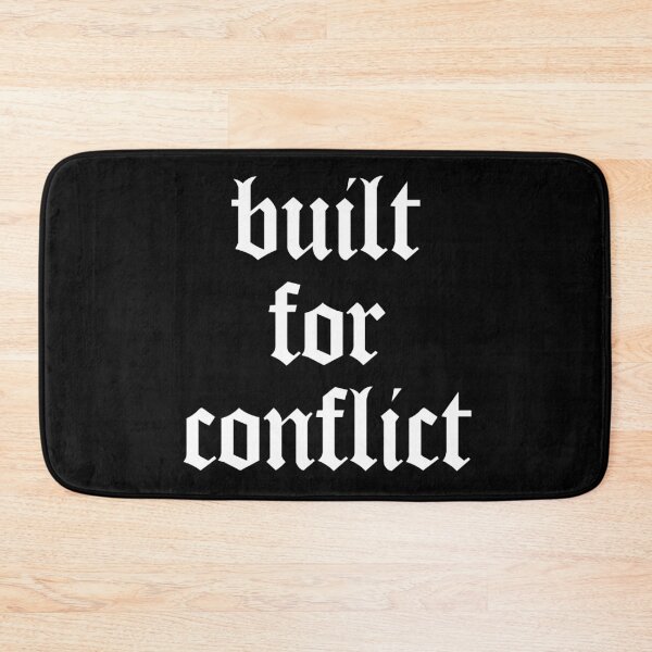 Item preview, Built for Conflict – Motivational Gym Quote for Bodybuilders, Athletes & Fitness Lovers designed and sold by Nextstep Design.