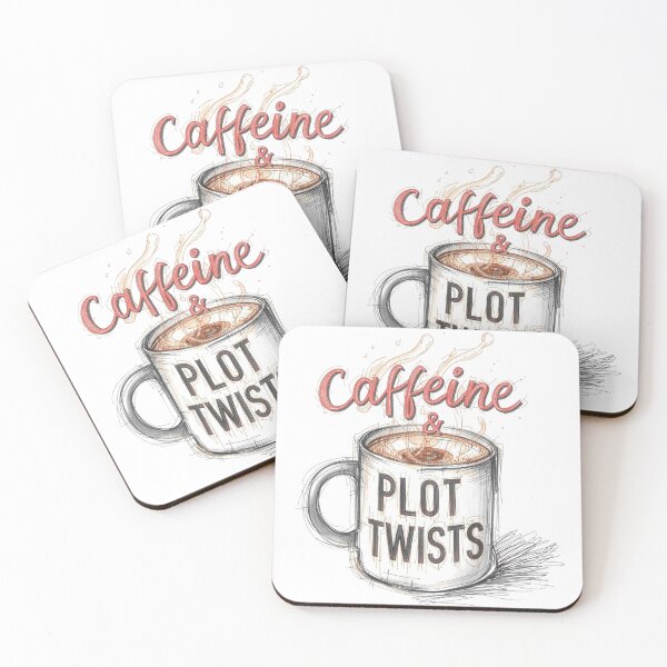 Item preview, Caffeine and Plot Twists  designed and sold by SR8891.
