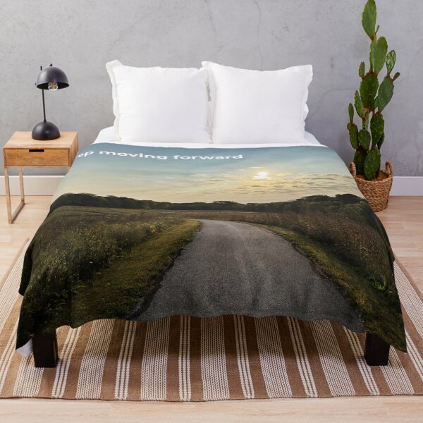 Item preview, Keep Moving Forward – Sunrise Road Quote designed and sold by Dynahgrl.