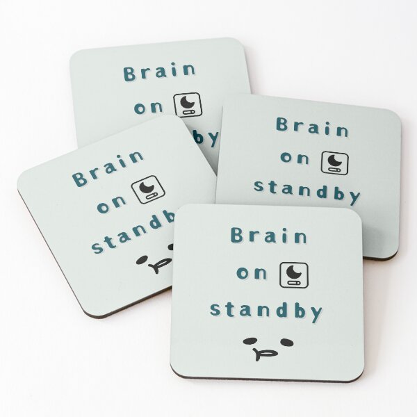 Item preview, Brain on Standby – Low Battery Club Design designed and sold by mintmono-studio.