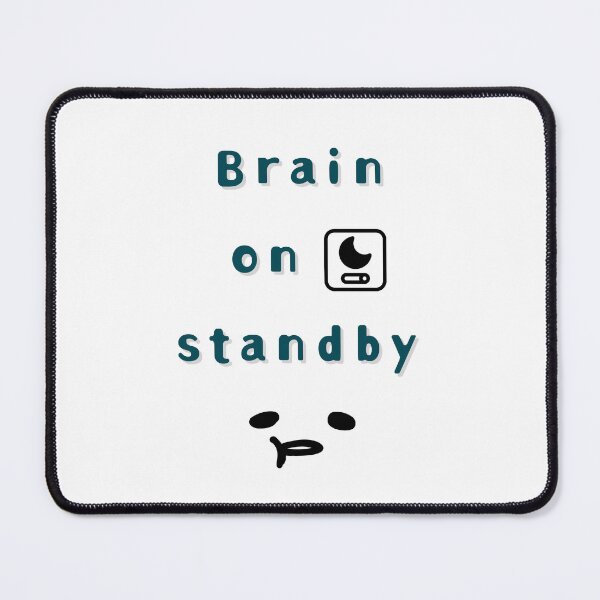 Item preview, Brain on Standby – Low Battery Club Design designed and sold by mintmono-studio.