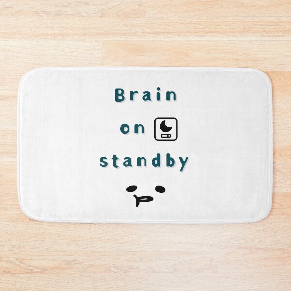Item preview, Brain on Standby – Low Battery Club Design designed and sold by mintmono-studio.