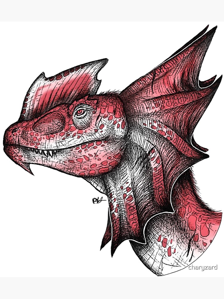 red dilophosaurus