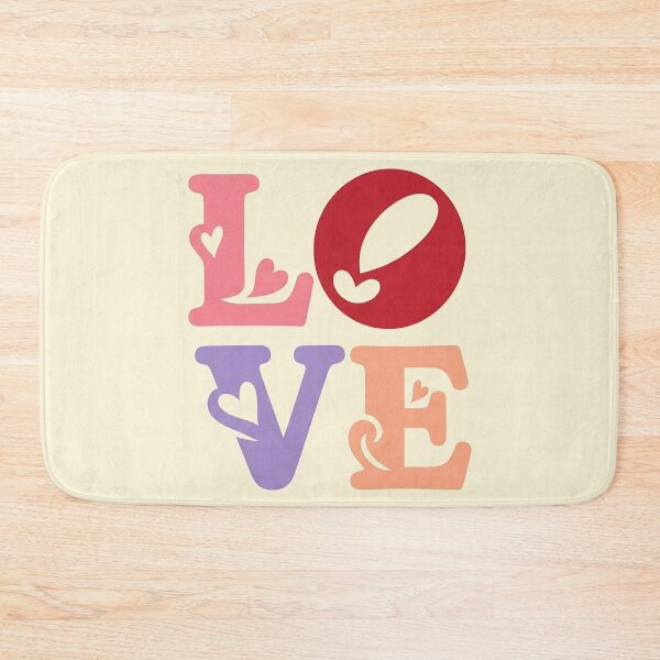 Item preview, Cute Hearts and Swirls LOVE Text Art designed and sold by Owcomm.