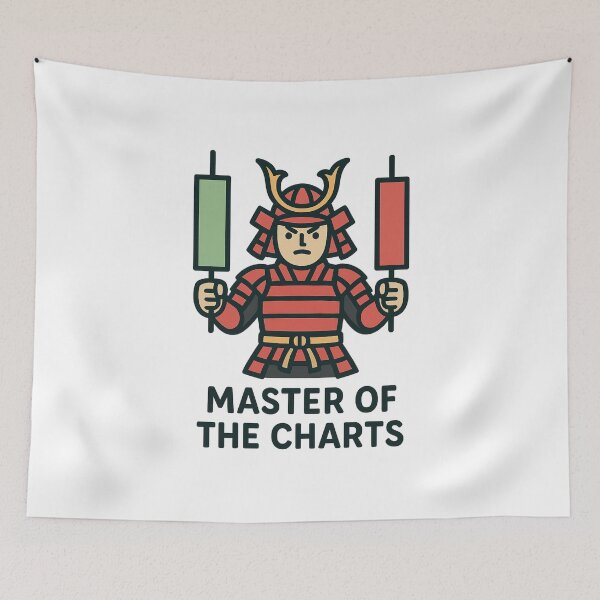 Item preview, Samurai Candlestick – Master of the Charts Trading Design designed and sold by NovaMoodCo.