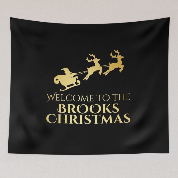 Item preview, Welcome to the Brooks Christmas – Gold Family Name designed and sold by buglevel.
