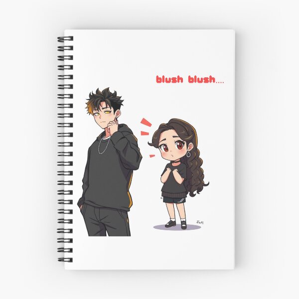 Item preview, Blush Blush Chibi Couple – Cute Anime and Kpop Bias and Y/N Inspired Design designed and sold by KPrettyChibi.