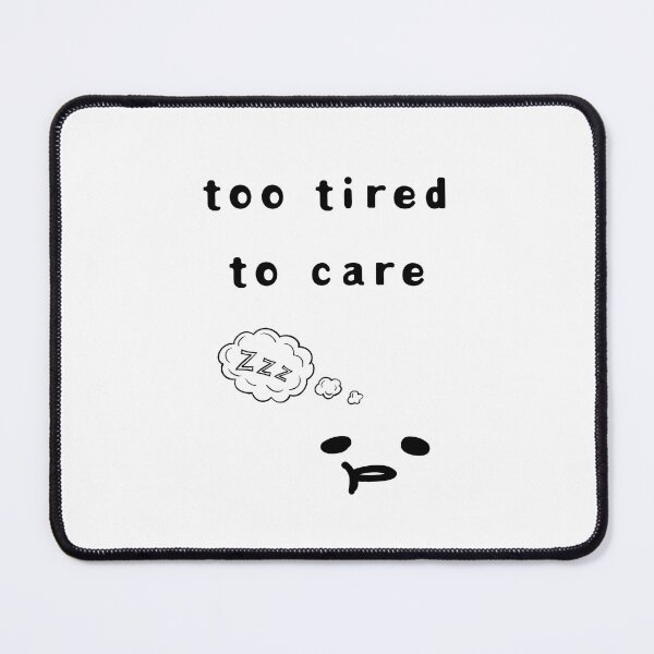 Item preview, Too Tired to Care – Funny Low Battery Club Poster designed and sold by mintmono-studio.