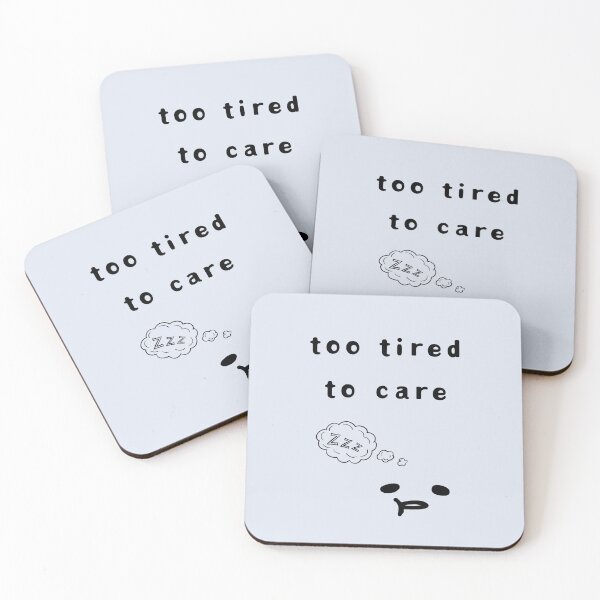 Item preview, Too Tired to Care – Funny Low Battery Club Poster designed and sold by mintmono-studio.