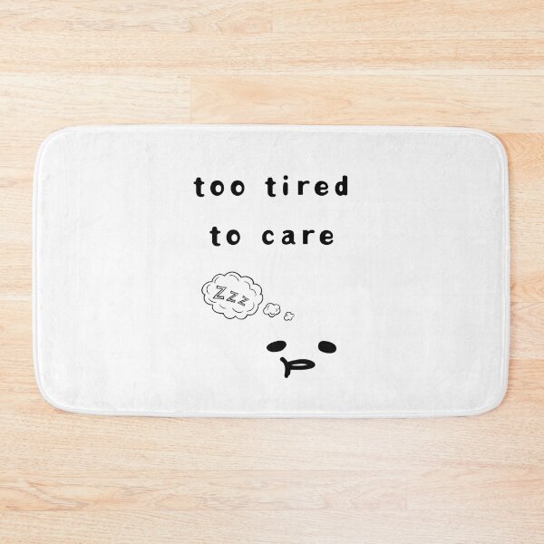 Item preview, Too Tired to Care – Funny Low Battery Club Poster designed and sold by mintmono-studio.