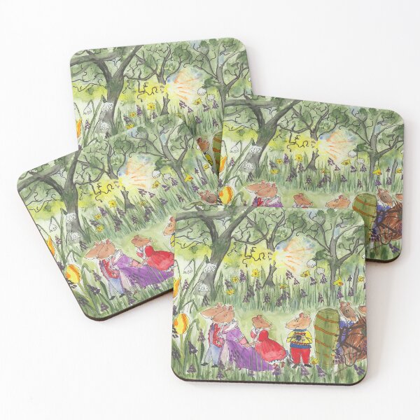 Item preview, Cute Mice Beneath the Tulips  designed and sold by RMHamilton.