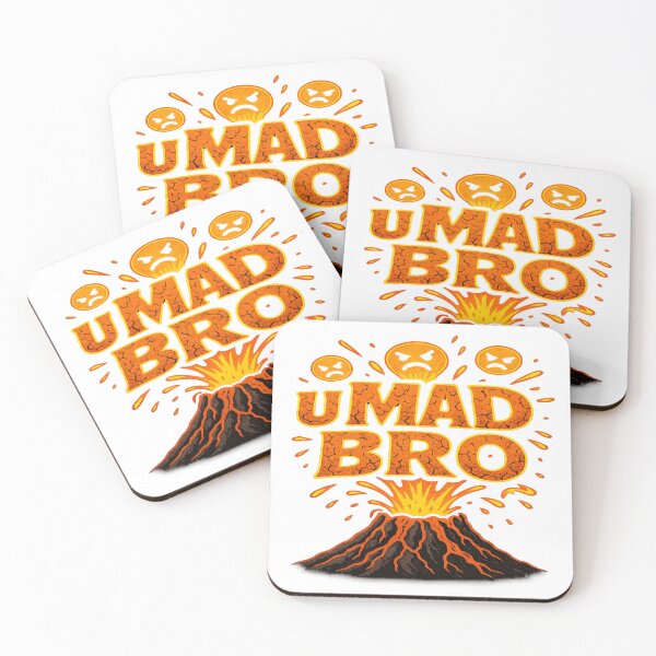 Item preview, U MAD BRO Volcano T-Shirt – Funny Meme Lava Eruption Graphic Tee Gift designed and sold by POD DYNASTY.