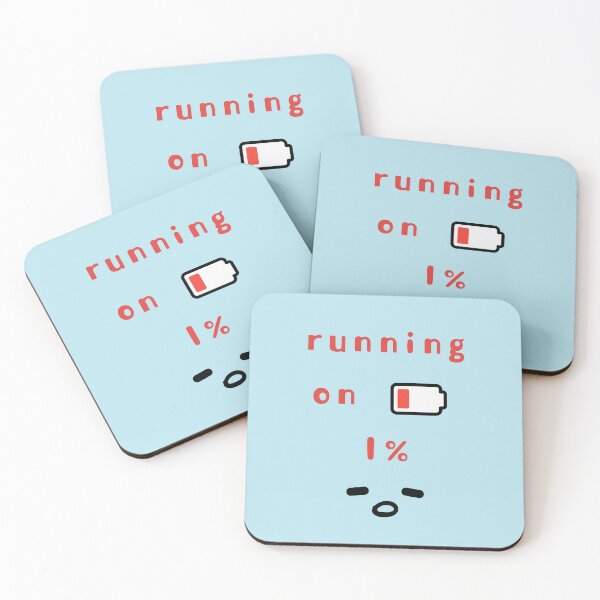 Item preview, Running on 1% – Low Battery Club Series designed and sold by mintmono-studio.