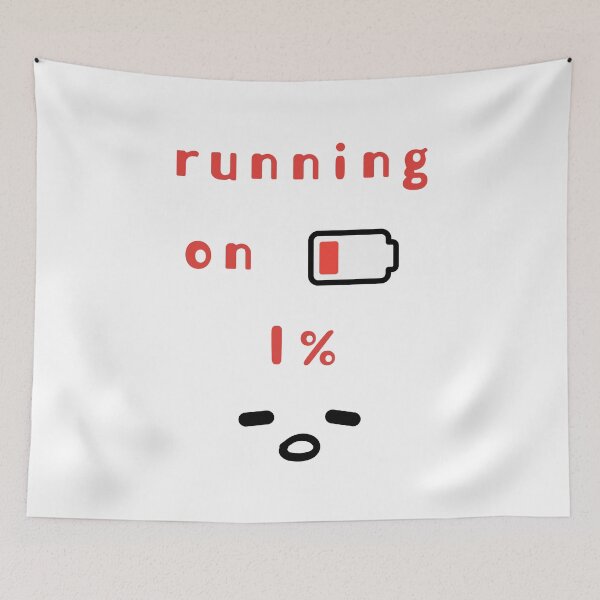 Item preview, Running on 1% – Low Battery Club Series designed and sold by mintmono-studio.
