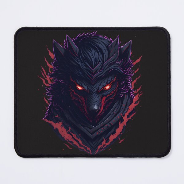 Item preview, Demonic Evil Wolf – Dark Fantasy Beast Illustration | Gothic Poster & Sticker designed and sold by CRAWO.