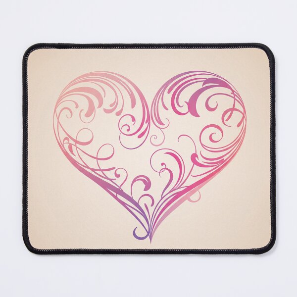 Item preview, Elegant Swirl Heart with Gradient designed and sold by Owcomm.