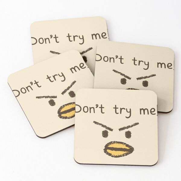 Item preview, Copy of Cute Penguin Face with Silly Text – Don’t Try Me Fun Design designed and sold by Furkan Al-Gburi.