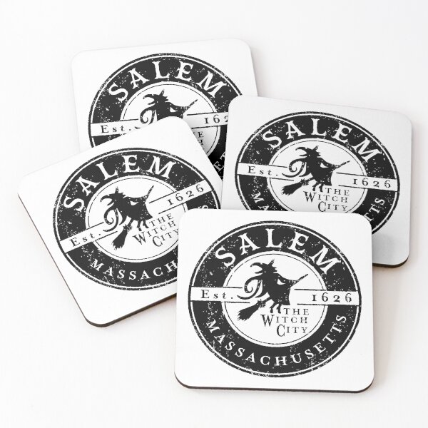 Item preview, Salem The Witch City Established 1626 Logo with Witch for very rough and distressed black color designed and sold by Jdawnink.