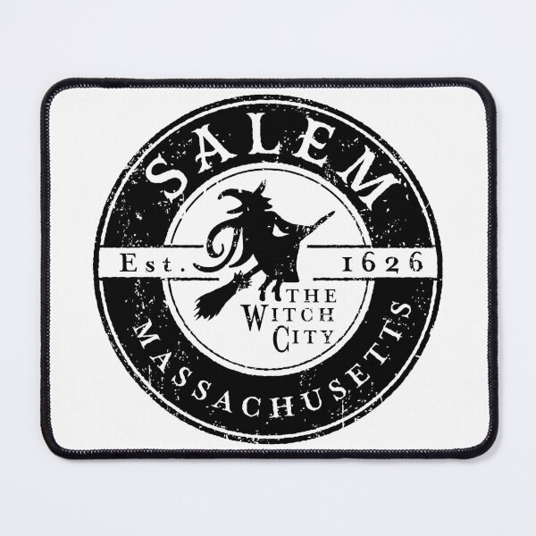 Item preview, Salem The Witch City Established 1626 Logo with Witch for very rough and distressed black color designed and sold by Jdawnink.