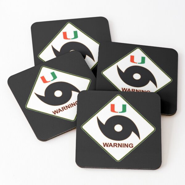 Item preview, The University Of Miami Hurricane Warning Sign designed and sold by Mark Jesus-Allen.