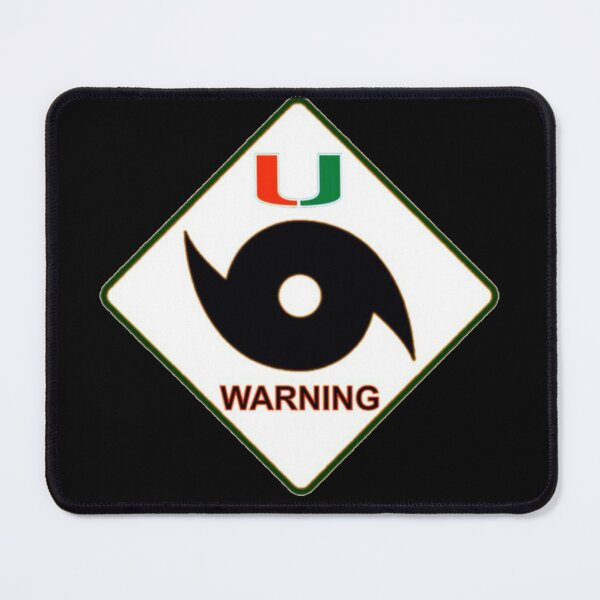 Item preview, The University Of Miami Hurricane Warning Sign designed and sold by Mark Jesus-Allen.