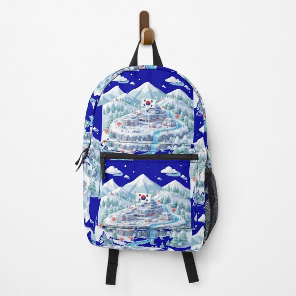 Item preview, Pyeongchang Ski Resort Panorama in Korea 3D Cute Sketch, designed and sold by PaintMeWorld.