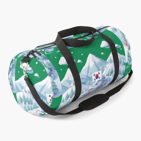 Item preview,  Pyeongchang Ski Resort Panorama in Korea 3D Cute Sketch, designed and sold by PaintMeWorld.