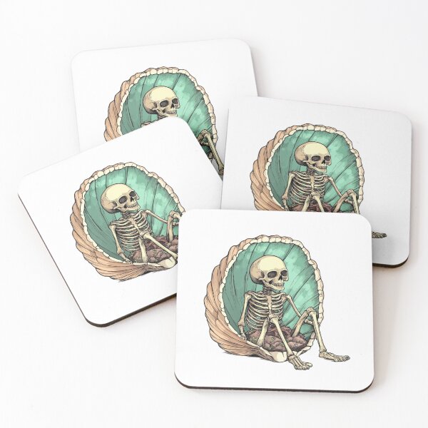 Item preview, Cool skull sitting on a shell designed and sold by JonysCreativeDesigns.