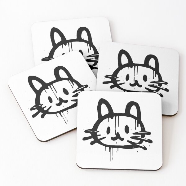 Item preview, Sketchy Kitty | Minimalist Graffiti Cat Art designed and sold by WHITE FLAME PRINTS.