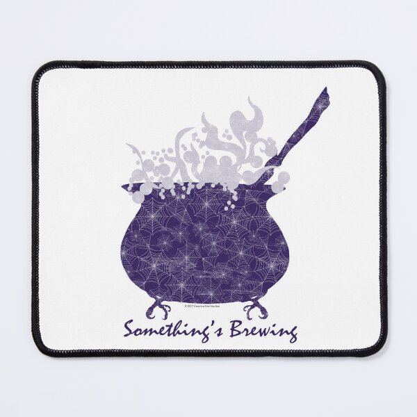 Item preview, Something's Brewing Boiling Cauldron Purple Spiderwebs designed and sold by creativebeeshop.