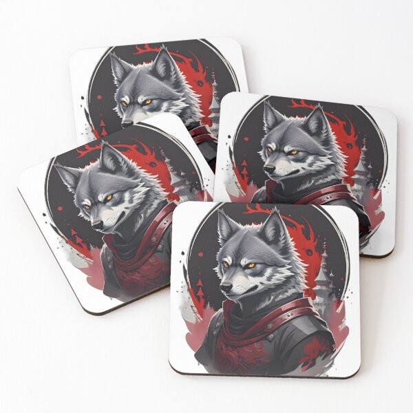 Item preview, Medieval Wolf Knight – Dark Fantasy Armored Beast Illustration | Gothic Poster & Sticker designed and sold by CRAWO.
