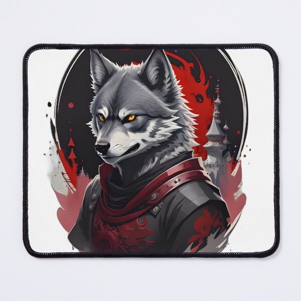 Item preview, Medieval Wolf Knight – Dark Fantasy Armored Beast Illustration | Gothic Poster & Sticker designed and sold by CRAWO.