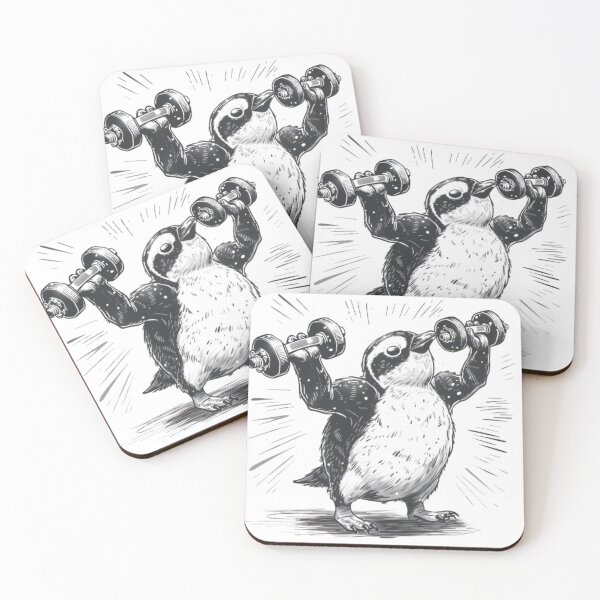 Item preview, “Strong Penguin” designed and sold by AlexLineArt.