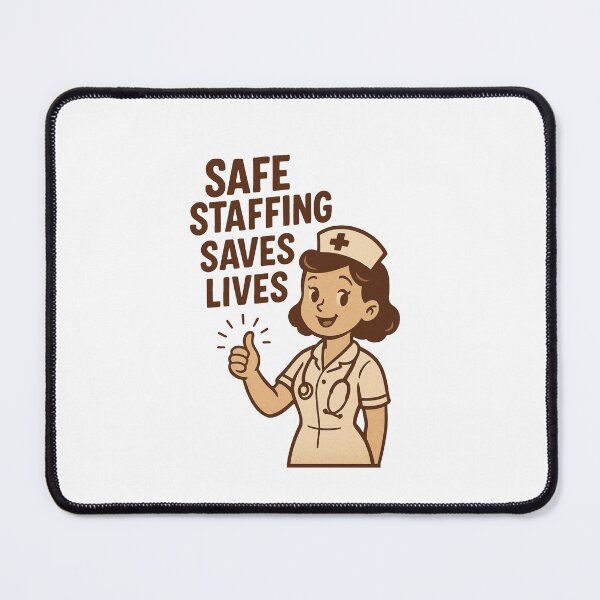 Item preview, Safe Staffing Save Lives designed and sold by Prints-by-Olaf.