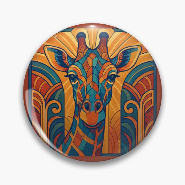 Item preview, Colorful Portrait of a Giraffe designed and sold by CarolM.