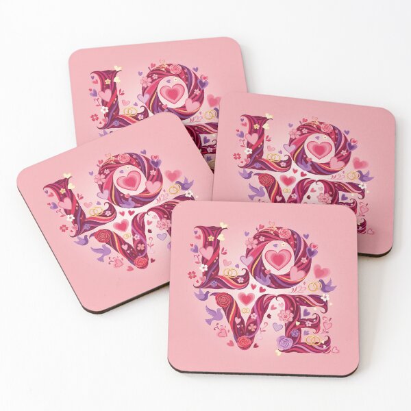 Item preview, Floral Love Lettering designed and sold by Owcomm.