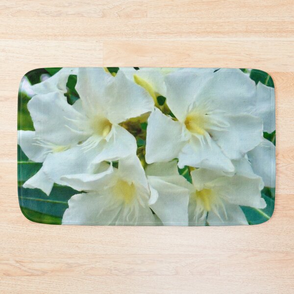 Item preview, White Nerium Flowers in Bloom - Pamela Storch designed and sold by Pamela Storch.
