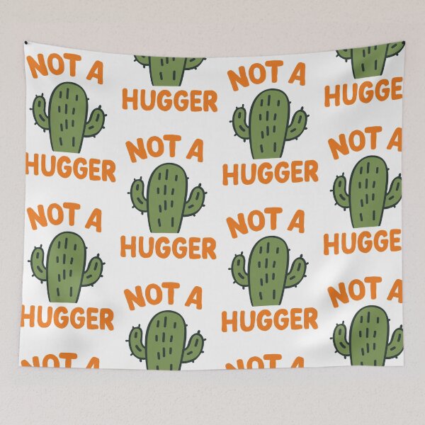 Item preview, Not A Hugger - Cactus Fun Art designed and sold by BumbleVee ☀️.