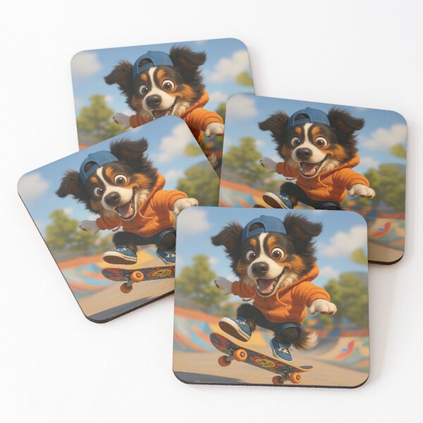 Item preview, Skater English Shepherd designed and sold by Sillytoe.