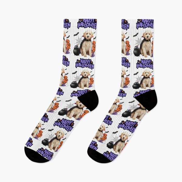 Item preview, Cute Cream Labradoodle Dracula Halloween Design | Happy Halloween Dog Art designed and sold by Fredster1966.