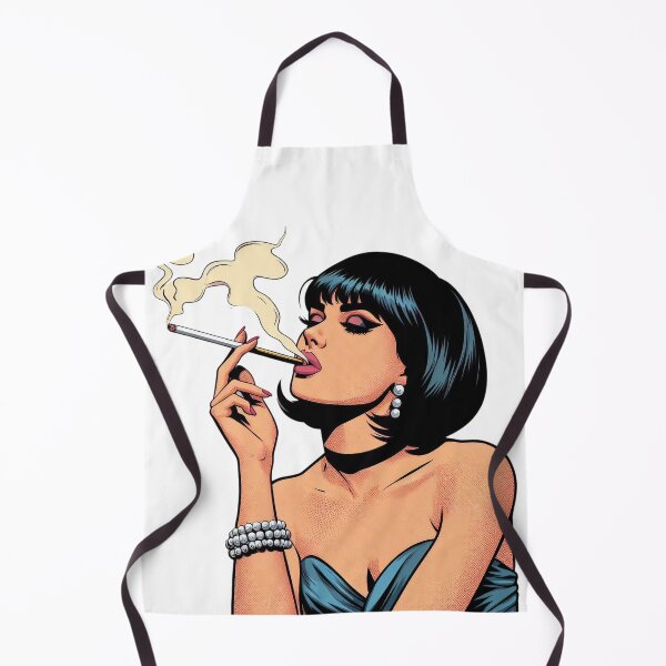Item preview, Glamorous Retro Diva Smoking in Pop Art Style. designed and sold by Spark2Seduction.
