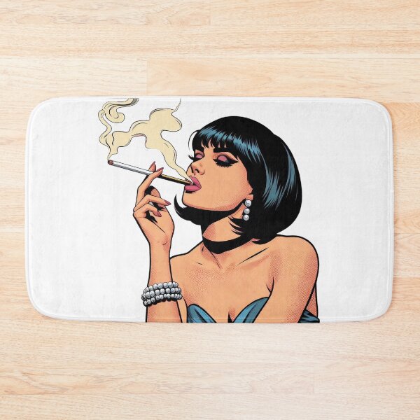 Item preview, Glamorous Retro Diva Smoking in Pop Art Style. designed and sold by Spark2Seduction.
