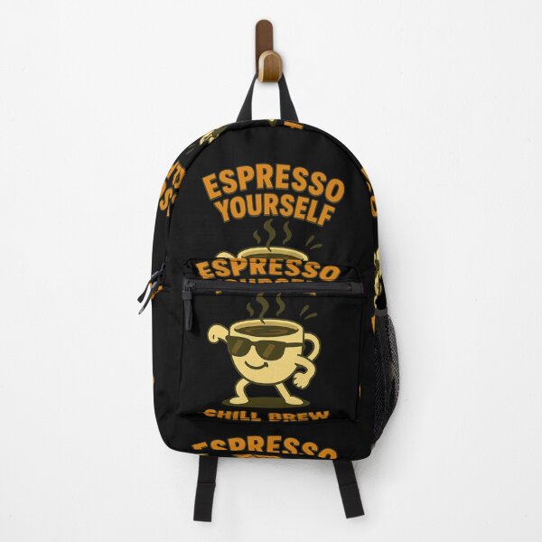 Item preview, Espresso Yourself – Chill Brew Coffee Humor Tee designed and sold by Camp Chaos by Wharf Wreckers.