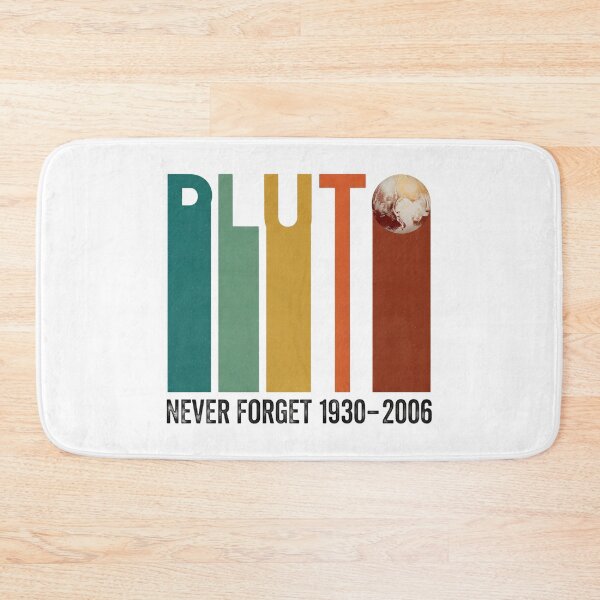 Item preview, Pluto Never Forget Funny Science Space Retro designed and sold by Ruby River.