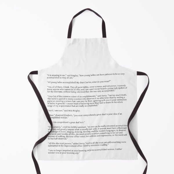 Item preview, Accomplished women extensive reading Pride and Prejudice quote designed and sold by introvertcafe.