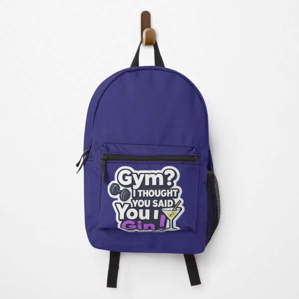 Item preview, Gym I Thought You Said Gin – Funny Fitness & Drinking Shirt designed and sold by lolwears.