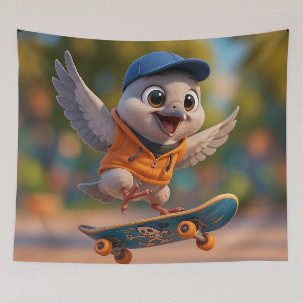 Item preview, Skater Eurasian Collared Dove designed and sold by Sillytoe.