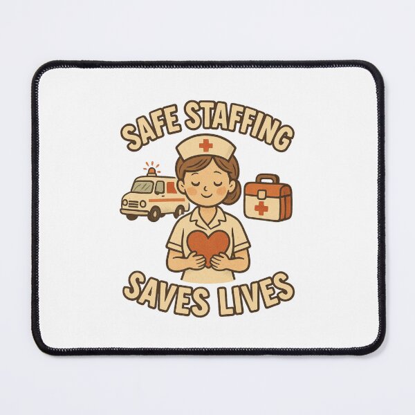 Item preview, Safe Staffing Save Lives designed and sold by Prints-by-Olaf.