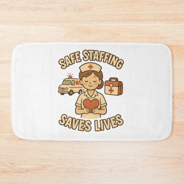 Item preview, Safe Staffing Save Lives designed and sold by Prints-by-Olaf.
